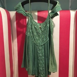 Jens pirates booty-Green mini dress